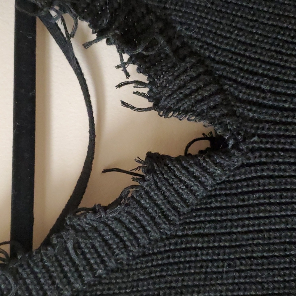 Distressed Knitted Sweater - Picture 2 of 9